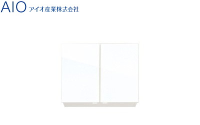 アイオ産業 KLH-600U2 SW 耐震レバーラッチ付吊戸棚 KLH+(吊戸棚) スノーホワイト
