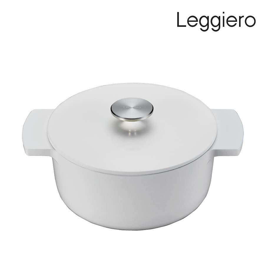 リンナイ 無水調理鍋 Leggiero(レジェロ) RBO-MN18(WH) 18cm ホワイト《配送タイプS》