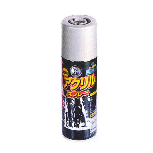 アサヒペン　BIGPRO　アクリルスプレー　シルバー　48本入