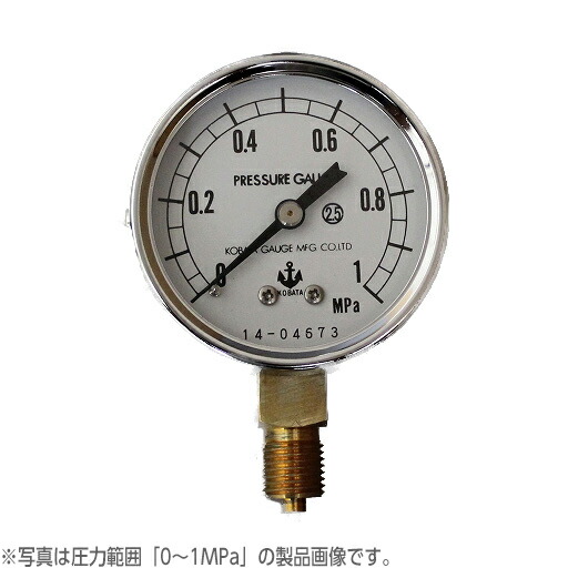 木幡計器製作所 圧力計 φ60／A型 AT 1／4 60 (0-60MPa) [送料無料]