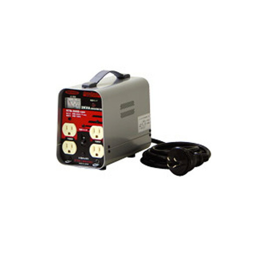 日動工業 降圧専用トランス 屋内型 RTB-200D-100V 単巻トランス(連続定格) 安全ブレーカ付(出力100Vのみ)/リングトランス|工事資材通販 ガテンショップ