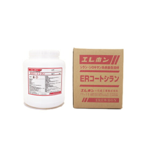 シラン・シロキサン系境界線の外側含浸剤 ER厚地の外套シラン 4kg エレホン化成実業  [人間宅宅配不可]