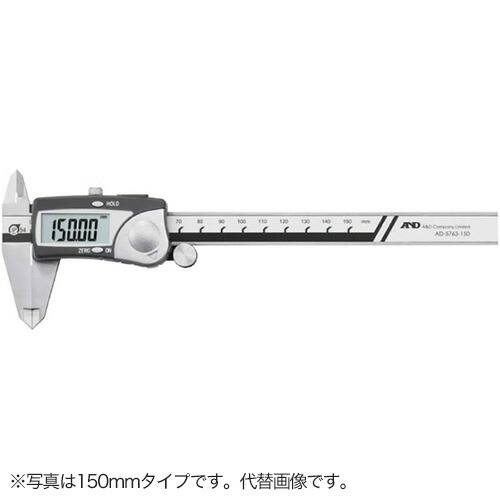 防滴ステンレスデジタルノギス 測定範囲：0~300mm、最小表示：0.01mm AD-5763-300