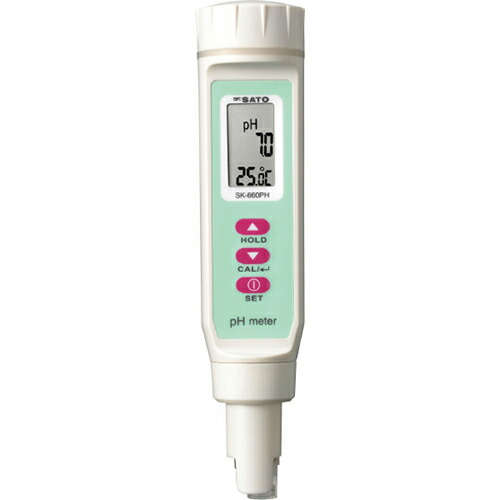 ペンタイプpH計 測定範囲:pH/2.0~12.0pH 温度/0.0~50.0℃ SK-660PH|工事資材通販 ガテンショップ