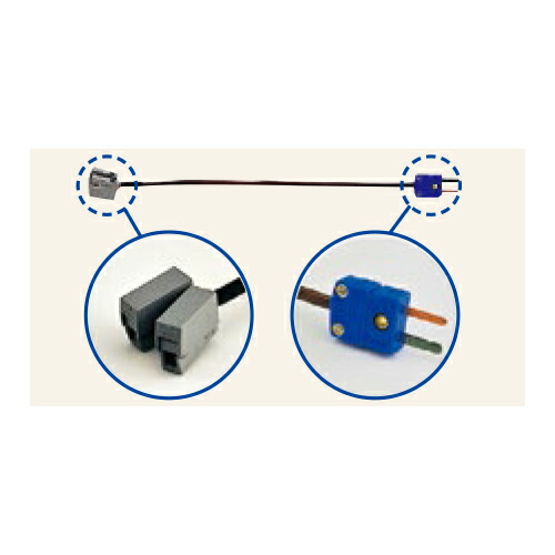 熱電対中継ケーブル(4本セット)　T熱電対センサ ハイビスカス