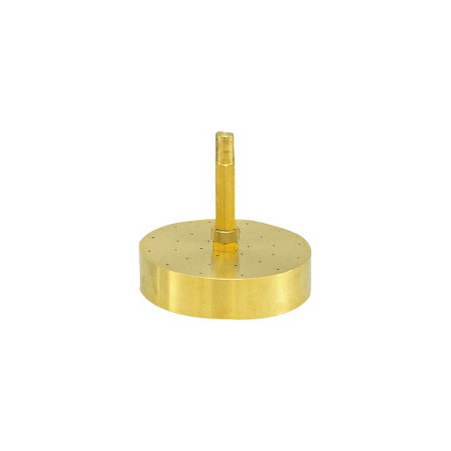 CBR試験機用部品 軸付有孔板 5kg LS-466A