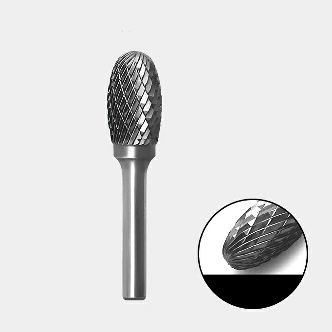 卵型 ダブルとり捨てる シャンク径 6粍 超硬 円形交差点赤ちょうちん リュータービット 超硬赤ちょうちん