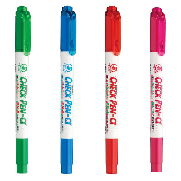 楽天市場】暗記用 キレイに仕上がる チェックペンアルファ 水性