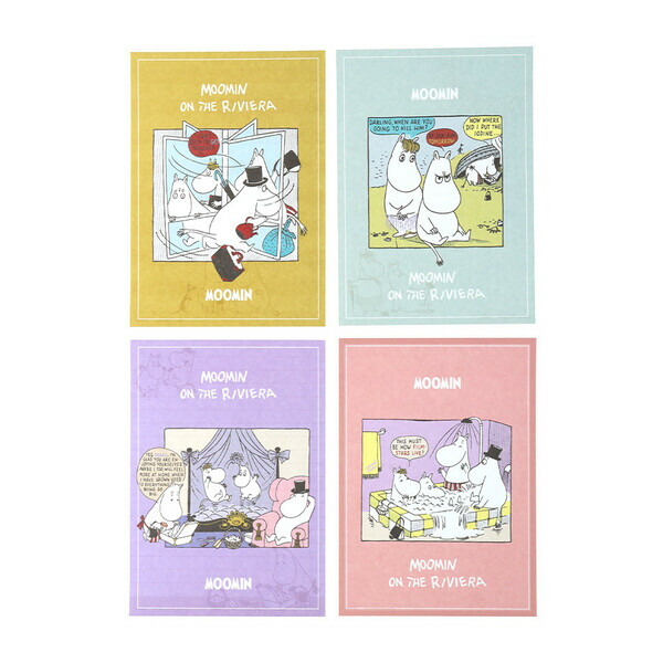 Sun-Star x Moomin A6 Memo Pad - Moomin on the Riviera
