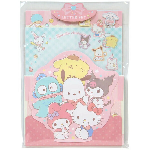 楽天市場】ハローキティ レターセット 便箋×5柄 封筒×3柄 シール