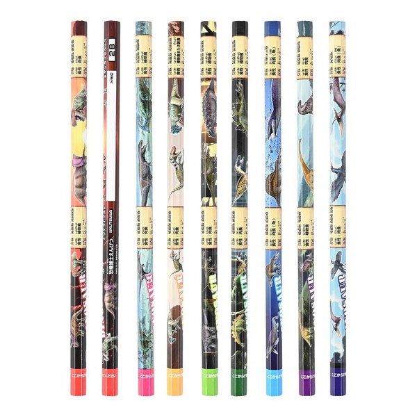 楽天市場】【メーカー在庫限り】 クツワ 恐竜博士えんぴつ 2B 六角 12