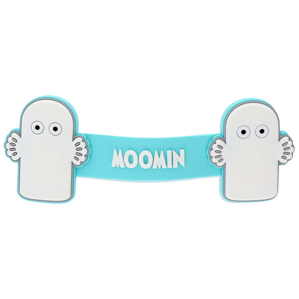ムーミン ニョロニョロ ケーブルホルダー ミントグリーン 金属スナップ コード類 整理 北欧 夏至 かわいい サンスター文具 - メール便対象画像