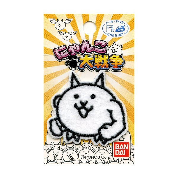 楽天市場】PO【にゃんこ大戦争 刺繍ワッペン ネコビルダー BAN43