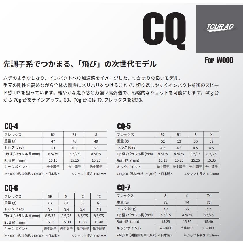 グラファイトデザイン ドライバーシャフト TOUR AD QT-55(R1) ゴルフ