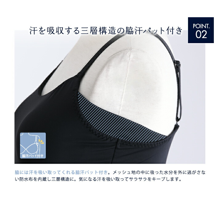 ⬜︎Kc左1006 未使用タグ付　ブラキャミ　速乾　2点まとめ　3L 本日15％OFF！】冷感 ブラトップ ブラキャミ 汗染み防止 ブラ