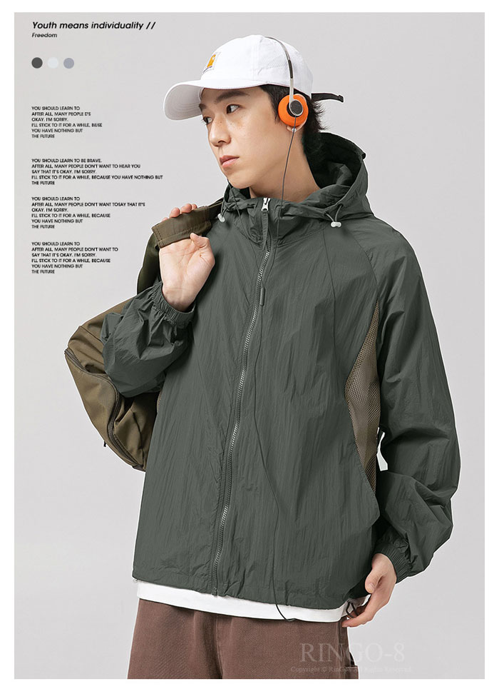 STARTEXCEEDEND フード付き UVカット 薄手 UPF50+ アウター 日焼け止め服 日よけパーカー UVカットウェア 男女兼用 UPF50+