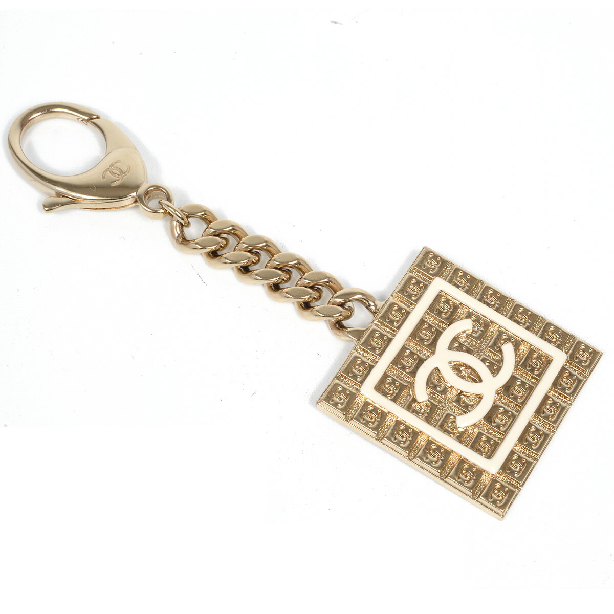 【新品】CHANEL ロック型キーホルダー ボックス付き org.jpg