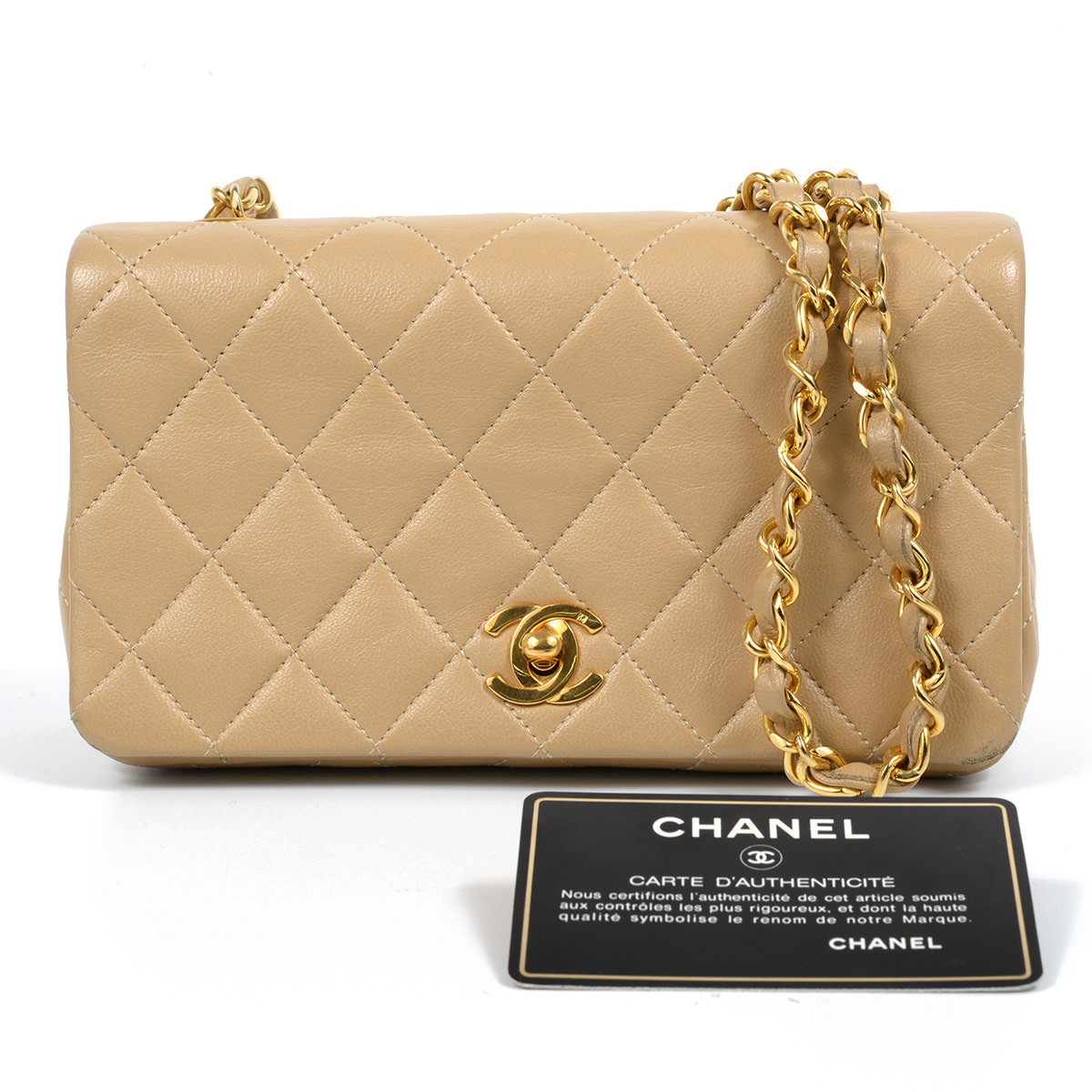 【CHANEL】 シャネル　ミニマトラッセ 19　ターンロック　チェーンショルダー 【中古】
