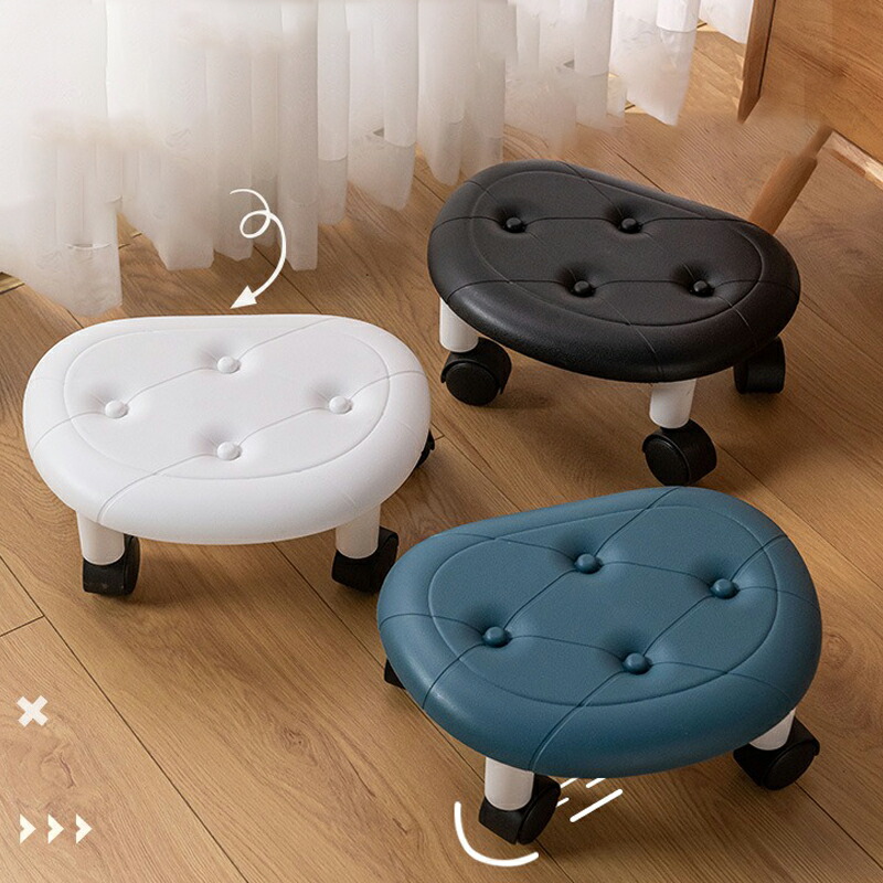 楽天市場】キャスター付き椅子 ロースツール ローラーシート ワーク