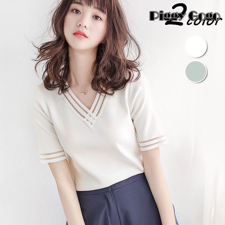 Tシャツ レディース 40代 春夏新作 オシャレ半袖トップス 白ニットソー 白Ｖネック 大人 通勤 ゆったり Tシャツ カジュアル韓国風 UVカット薄手ニッソー