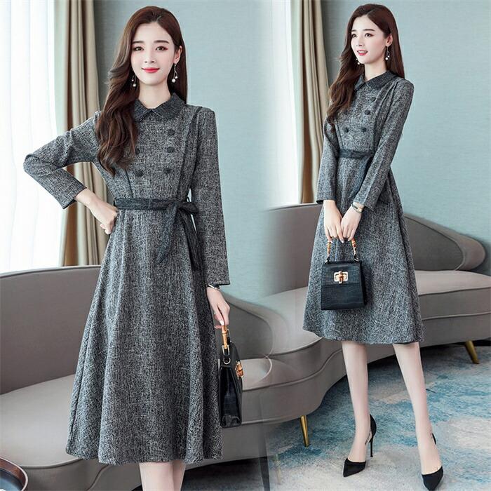 楽天市場】ワンピース レディース 夏 40代 きれい 長袖 ロング