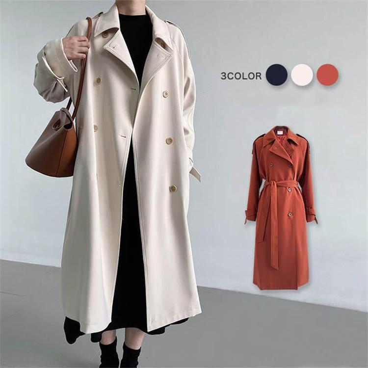 トレンチコート レディース 秋服 春 ロング Aライン ベルト付き オシャレ 着痩せ アウター 韓国風 通勤 OL スプリング 20代 30代 40代 50代 チェスターコート|GBB店