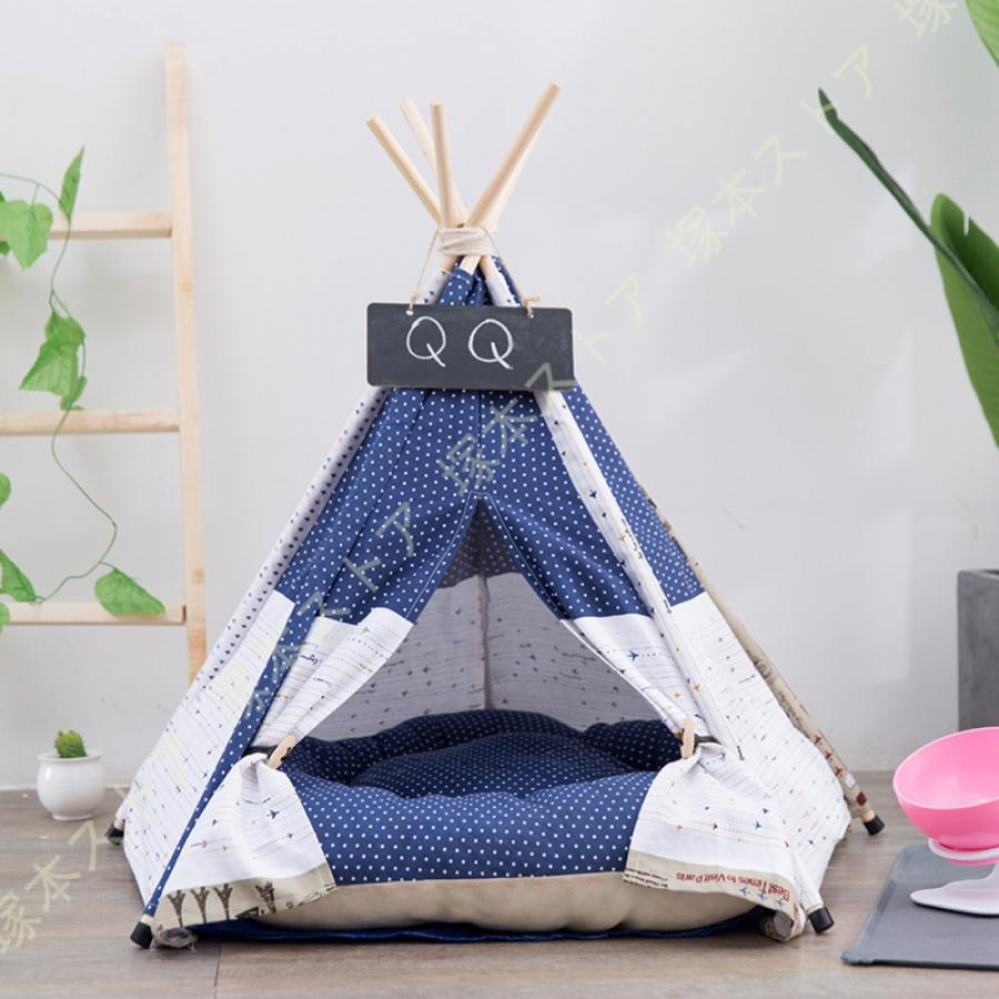 ペット テント 猫 テント 犬 ベッド 猫 ベッド 春 夏 ペットハウス 犬小屋 猫小屋 室内 クッション付き 洗濯可能 かわいい ペットベッド おしゃれ いぬ ねこ
