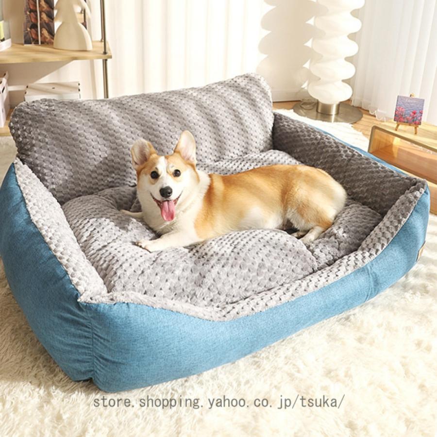 ペット用 犬 猫 ベット シンプル スタイリッシュなデザイン ベッド オールシーズン使用可能 丸洗い可能 子犬 子猫 ふわふわ 冬 ペットベッド クッション｜GBB店