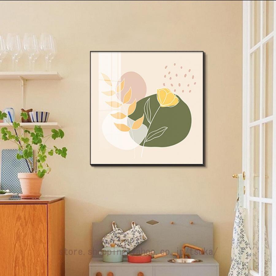 植物 アートパネル 飾り絵 北欧 木 花 ジオメトリーライン おしゃれ 抽象画 ポスター 壁掛け アートフレーム モダン ボード インテリア 絵画 印刷された