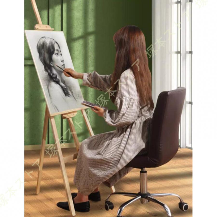 イーゼル 木製 折りたたみ スケッチ 絵画 デッサン用 高さ調節 角度調節 三脚展示画架 頑丈 安定性高い A型フレーム キャンバス立て パネルスタンド 額縁