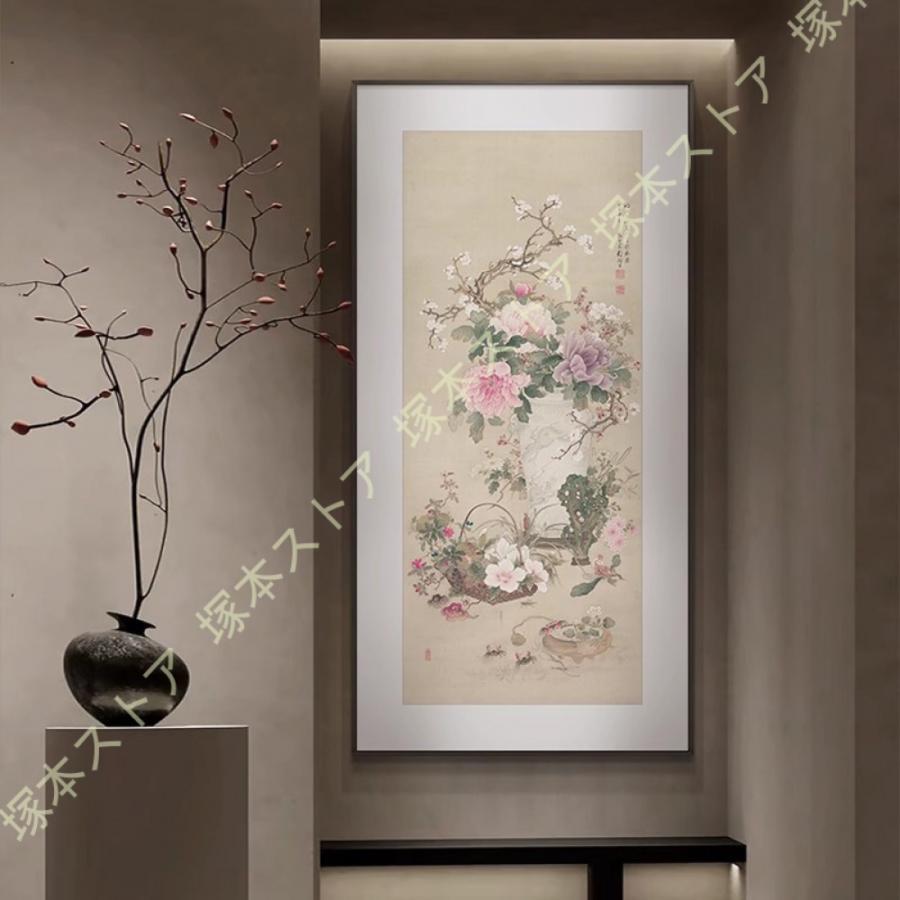 張り出し 中華風 図面 木 花 草木 今めかしい 室内装飾 作物ダイアログボックス 帆布 介護ホーム 作物細工物 すぐに掛けられます 飾りつけ絵 御花 刷り上げる かざり付ける画