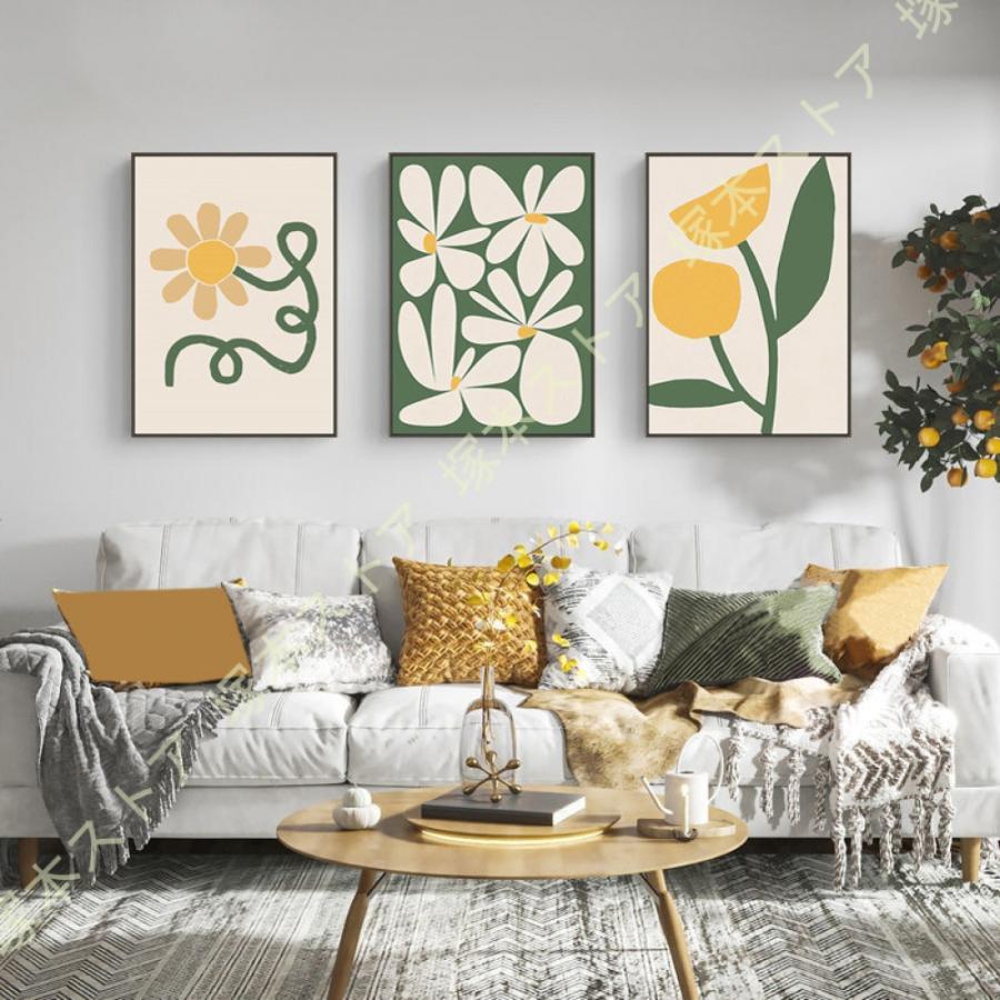 アートパネル 花の絵 インテリア絵画 ポスター 装飾画 部屋飾り 壁の絵 植物 アートフレーム 絵画 キャンバス 額付き ウォールデコレーション