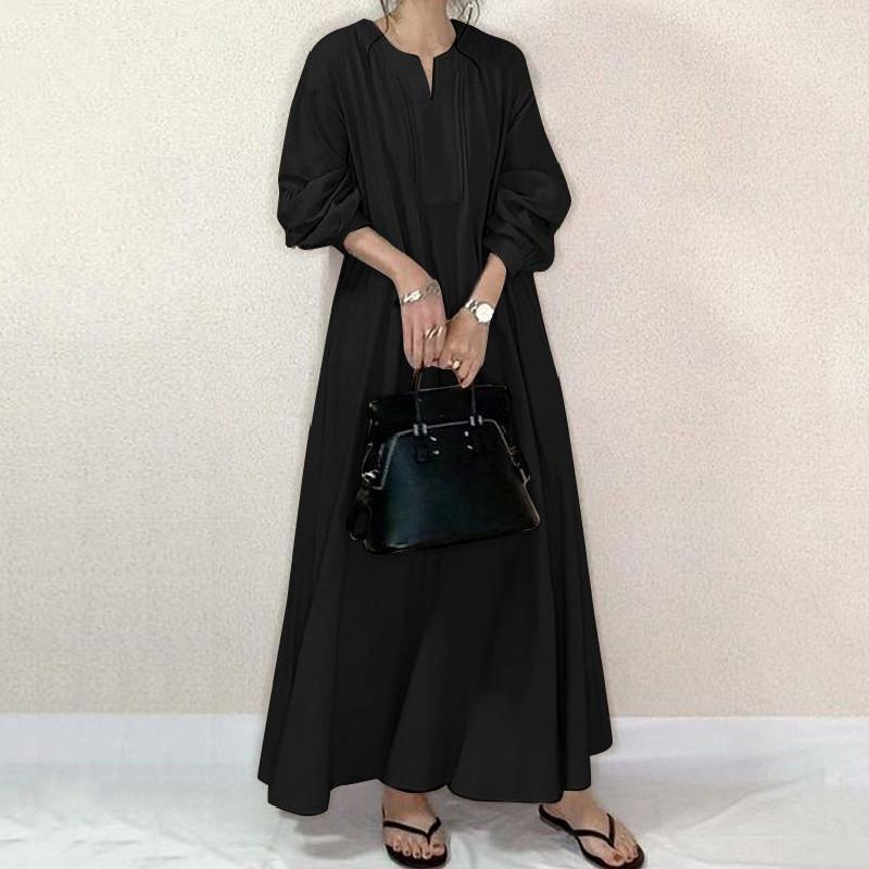 シャツワンピース ロングワンピース レディース マキシ丈 無地 長袖 aライン 体型カバー ゆったり 長袖ワンピ 大きいサイズ 前開け お洒落 リラックス 春 夏