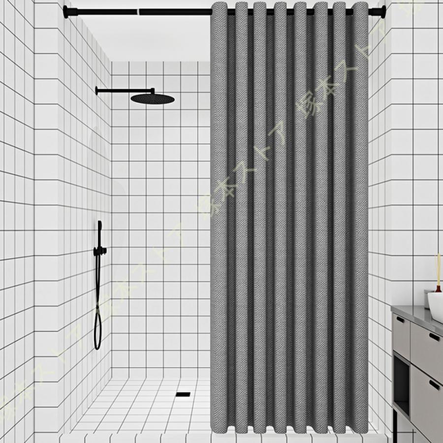 シャワーカーテン 防水 防カビ 幅200x丈220cm ユニットバス 目隠し 遮像 保温 速乾 厚手 間仕切り リング付き 軽量 取り付け簡単 おしゃれホテル マンション