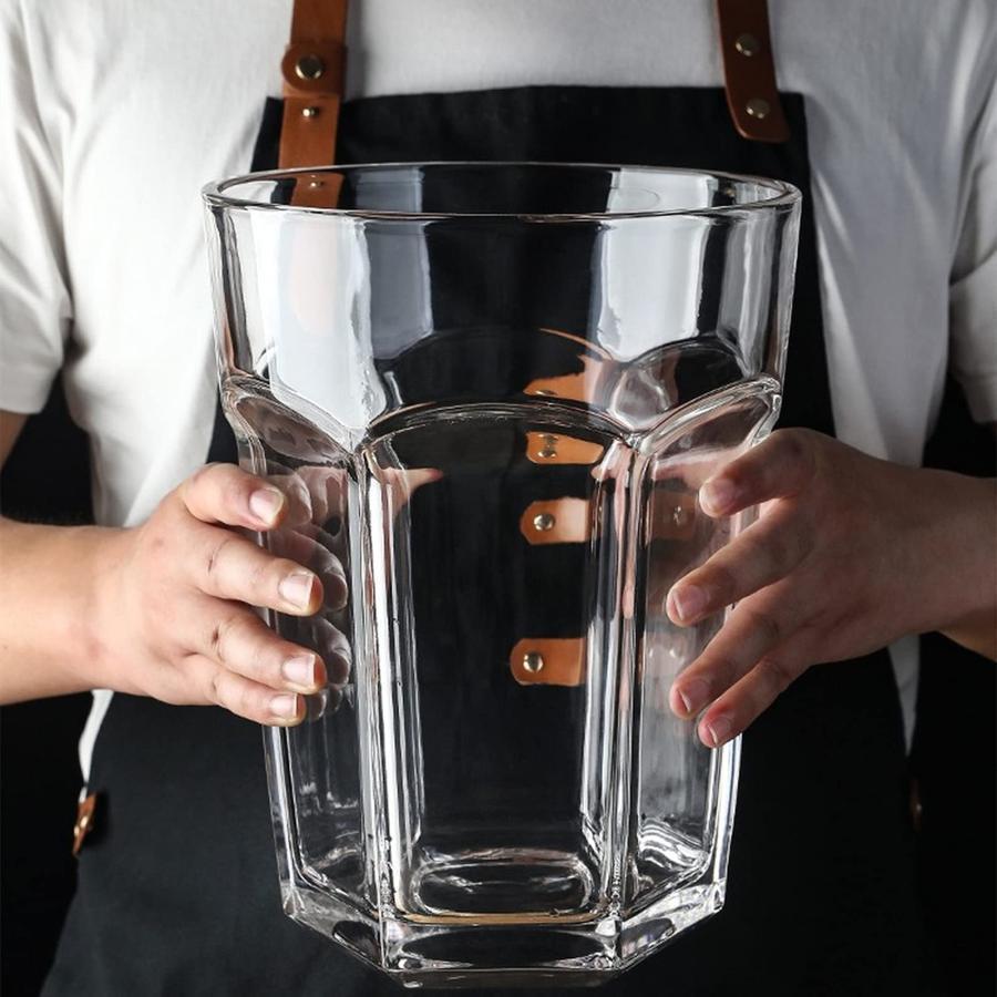 超大ビールジョッキ 特大ブランデーグラス 4000MLコーディアルグラス 大容量ビールジョッキ メガ角ハイジョッキ 特大スムージーカップ かき氷カップ 特大巨大な の商品写真