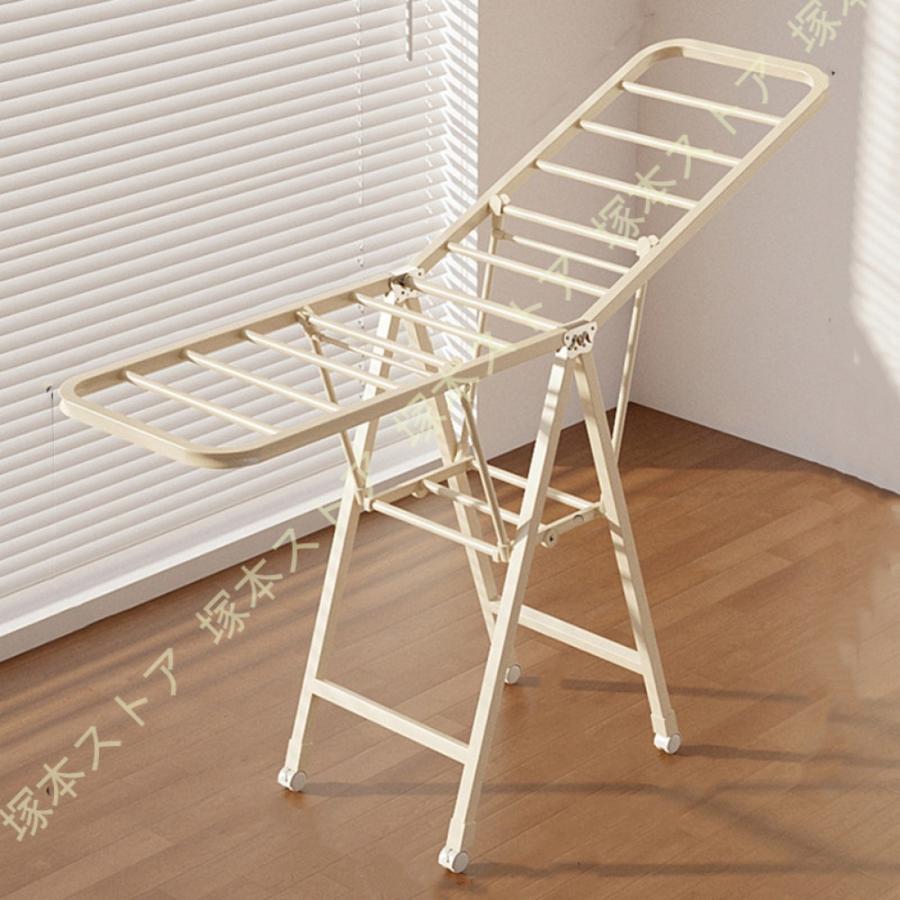 物干しラック 室内 洗濯干し台 布団干し 屋外 錆びにくい 風に強い 洗濯物干し 布団ハンガー 折り畳み 床置き バルコニー乾燥ラック 棚付き ラック 物干し台