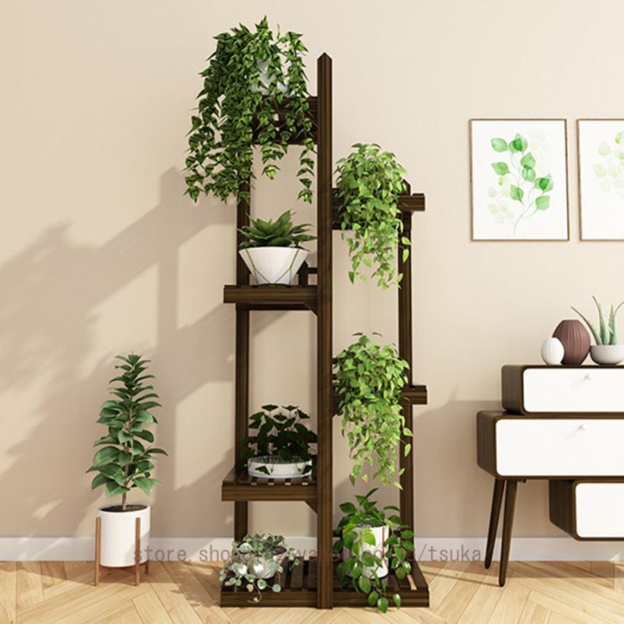 フラワースタンド 室内 おしゃれ 木製 屋外 観葉植物 花台 プランタースタンド 植木 鉢 スタンド ガーデニング 棚 花架 フラワーラック 園芸 鉢置きスタンド｜GBB店 13,984円