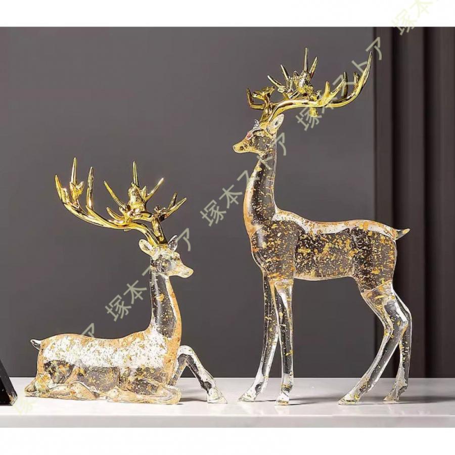 置物 北欧 鹿 オブジェ 動物 モダン おしゃれ かわいい 縁起物 工芸品 インテリア 置き物 オーナメント オシャレ雑貨 玄関 リビング 寝室 部屋 お洒落