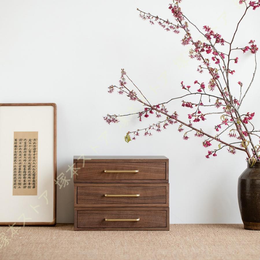 卓上収納ボックス 引き出し アクセサリーケース 小物入れ 指輪 文房具収納 収納ボックス 木製 小物チェスト 引き出し 大容量 メイクボックス 小物収納