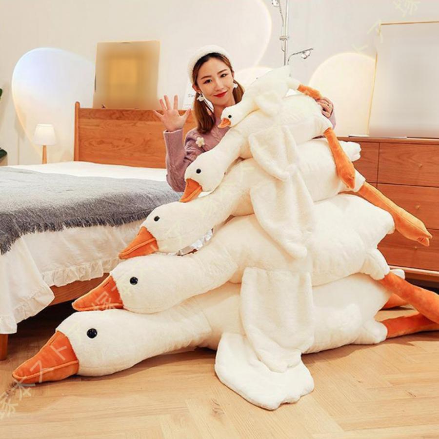 ぬいぐるみ 間鴨 抱き枕 パステル色の 馬鹿でかい鵞鳥 ロング 座布団 だきまくら ビッグ大きさ 添い寝枕 手あそび 臥し所 リビング 差し上げ物 差し上げ物 クリスマス