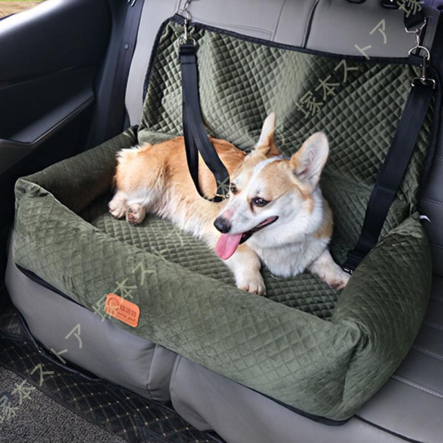 2WAY ドライブキャリーベッド 犬 車 ドライブボックス 猫 大型犬 中型犬 ドライブベッド キャリー キャリーバッグ おしゃれ 柴犬用 酔わない｜GBB店