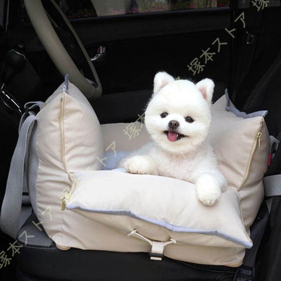 犬 ドライブベッド 上品 ドライブボックス 犬用 アウトドア カーシート ペット お出かけ かわいい 小型犬 ペット用 ペットキャリー ドライブ バッグ カドラー｜GBB店