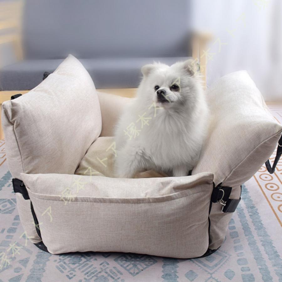 ペット用 ドライブボックス ドライブベッド 犬 猫 小型犬用 お出かけ 車用ペットシート 座席シート 車載 ベッド カー用品 洗濯可 飛び出し防止 ペットキャリー|GBB店
