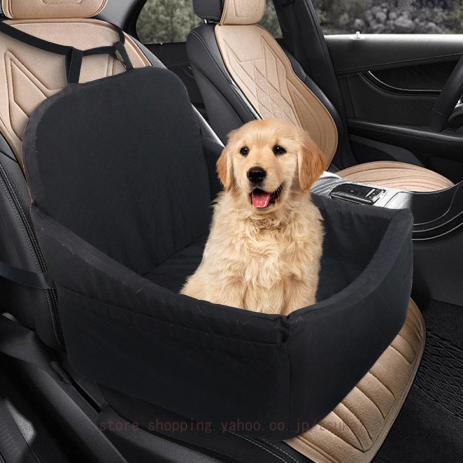 犬 ベッド 車 シート 小型犬 猫 ドライブベッド 中型犬 ペット 犬用 ドライブボックス ペットキャリー 飛び出し防止リード付き ペットソファ カー用品|GBB店