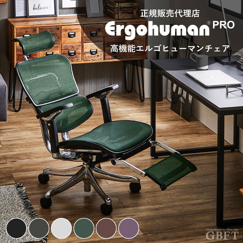 楽天市場】Ergohuman エルゴヒューマン プロ ヘッドレスト付き