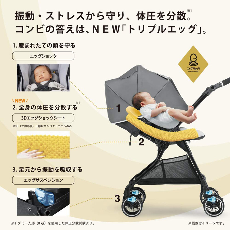 再追加販売 コンビ ベビーカー スゴカルα エッグショック buggy board