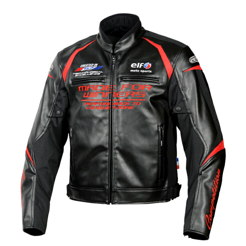 elf レザー バイクジャケット 黒 赤 楽天市場】【限定特価】elf（エルフ）EJ-W108 エボルツィオーネ