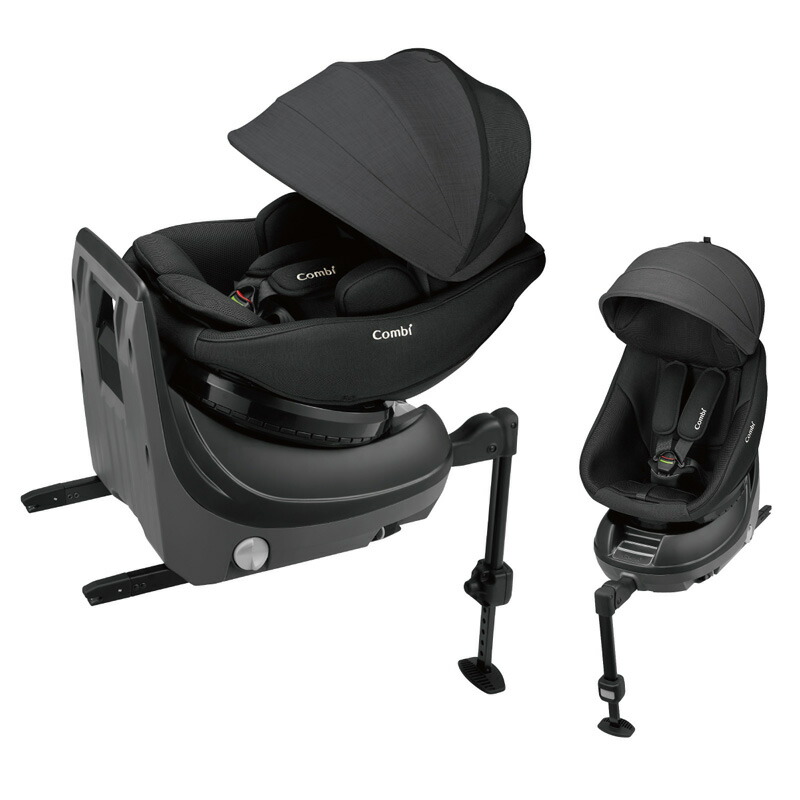【美品】Combi クルムーヴ　ISOFIX 新品クッション　人気カラーブラック クルムーヴ エッグショック S（ブラック） インナークッション