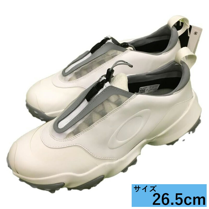 【4/18限定最大2000円OFFクーポン発行＆エントリーでP4倍！】 OAKLEY オークリー ゴルフシューズ EDGE ELITE メンズ 26.5cm WHITE/GREY
