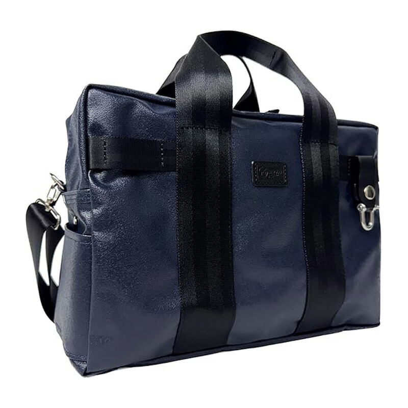 森野帆布 SF-0781 CONTAINER BOSTON BAG MINI/ コンテナボストンバッグミニ ネイビー×ブラック